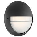 Access Lighting Clifton, Outdoor LED Bulkhead, Black Finish, Opal Glass 20260LEDDMG-BL/OPL